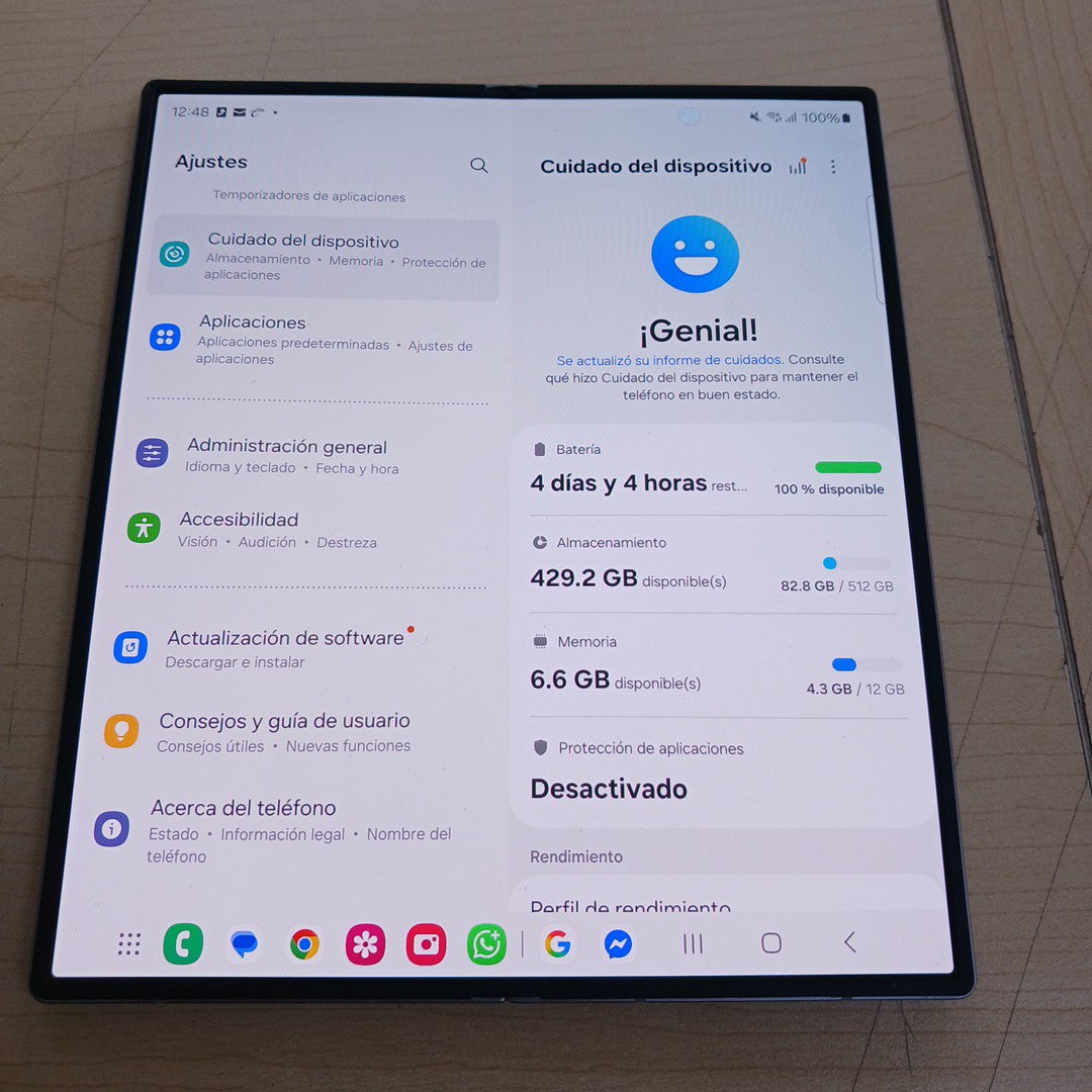 CELULAR SAMSUNG GALAXY Z FOLD6 SM-F956B 512 GB 12 GB RAM (SEMINUEVO)