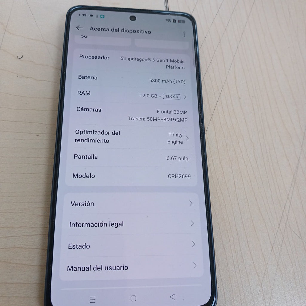 CELULAR OPPO  RENO 13F 5G CPH2699 (2025) 256 GB 12 GB RAM (SEMINUEVO)