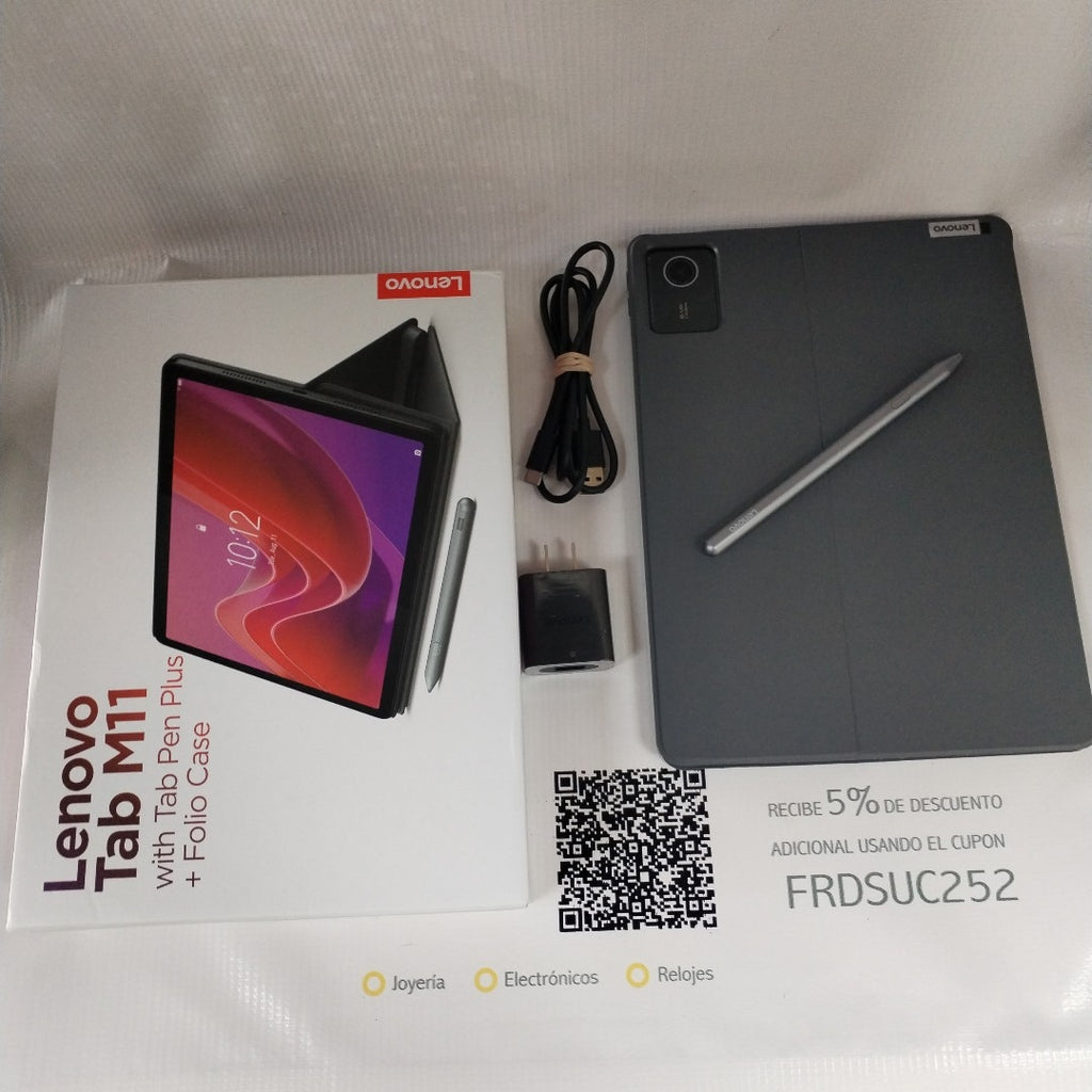 TABLETA LENOVO TAB M11 TB330FU (2024) 128 GB 8 GB RAM (SEMINUEVO)