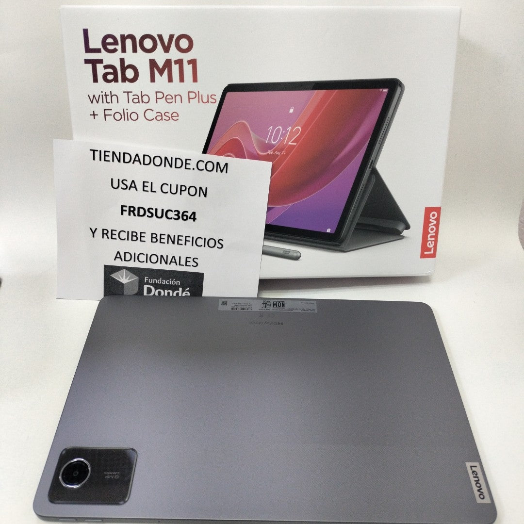TABLETA LENOVO TAB M11 TB330FU (2024) 128 GB 8 GB RAM (SEMINUEVO)
