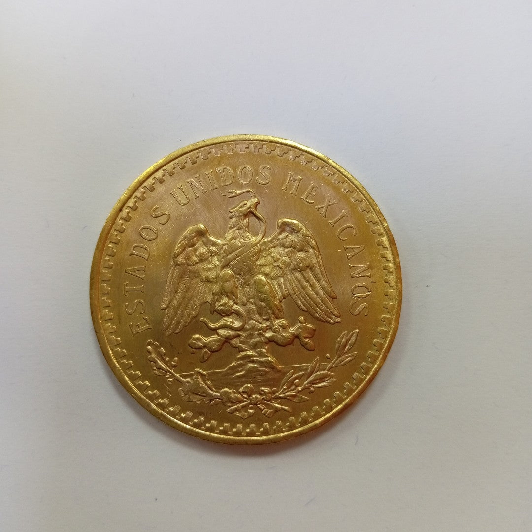 K1 41.6 GRMS 21 K IDENTIFICACIÓN MONEDA NOMINATIVA. MONEDAS PESOS 50 PESO (SEMINUEVO)