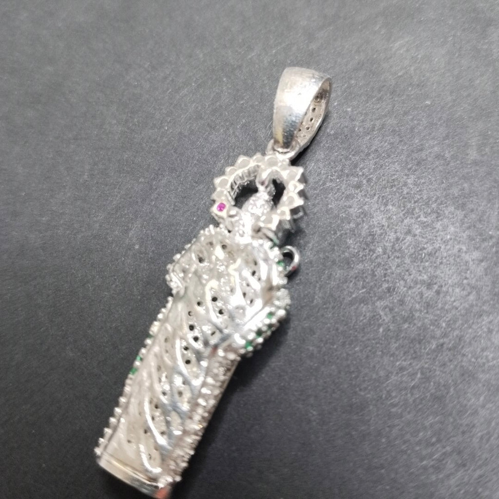 DIJE DE SAN JUDAS CON MANTO VERDE PLATA .925 7G (NUEVO)