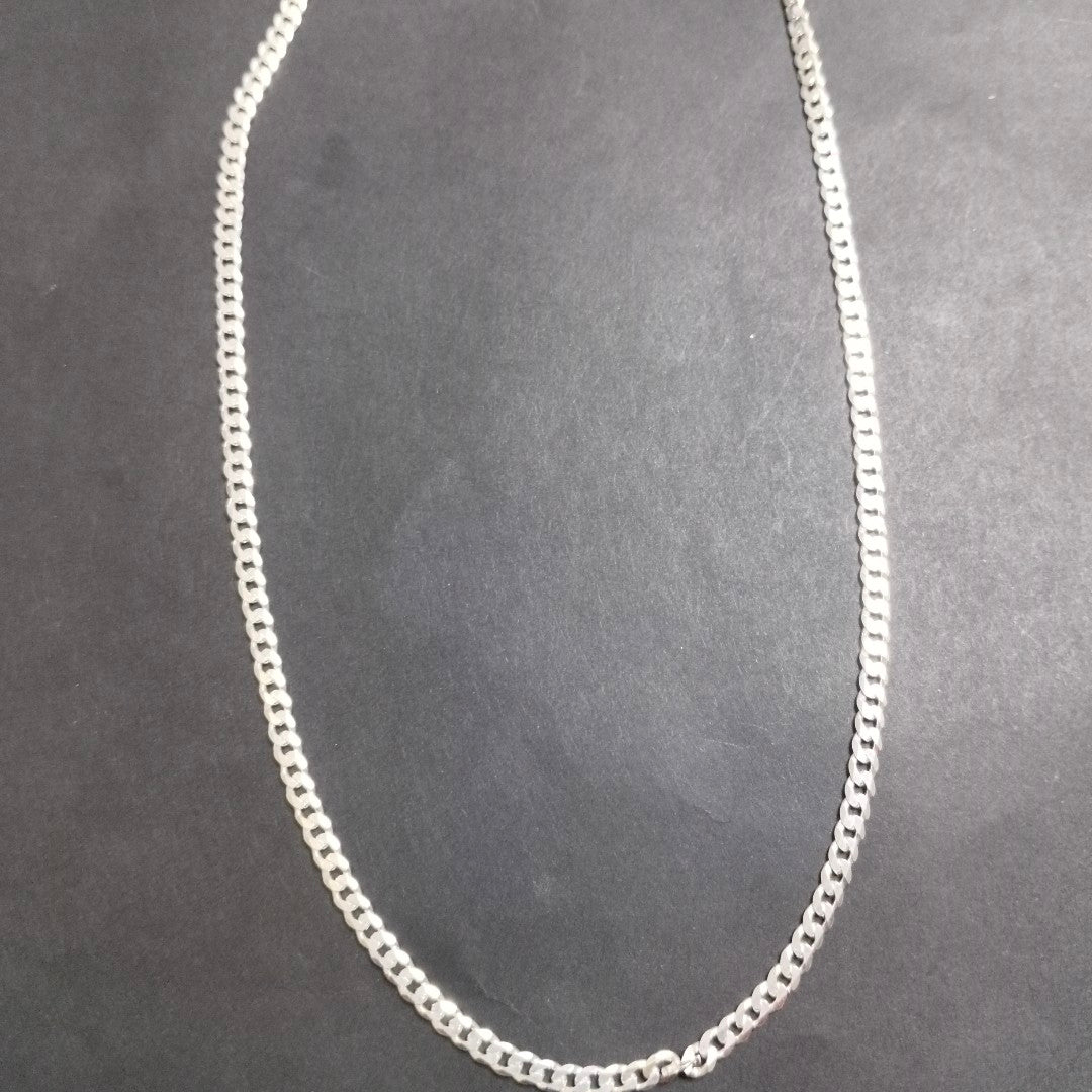 CADENA BARBADA PLATA .925 12.5G (NUEVO)