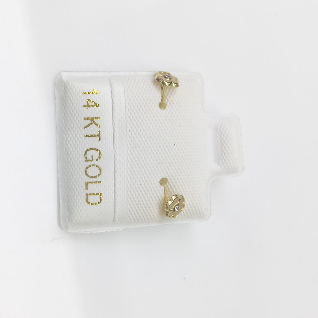 BROQUELES ORO 14K 1 (NUEVO)