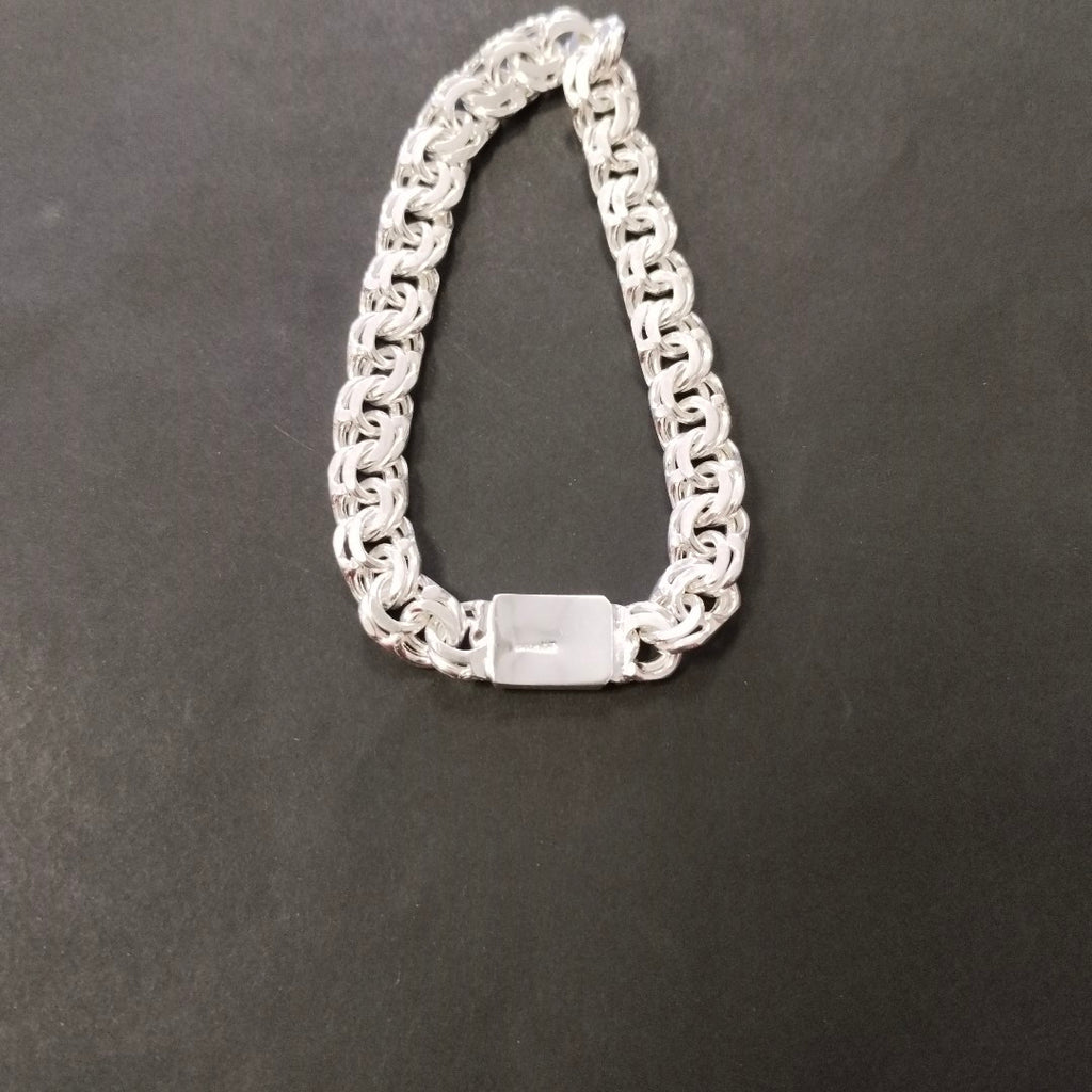PULSERA TEJIDO ESPECIAL PLATA .925 34.7G (NUEVO)