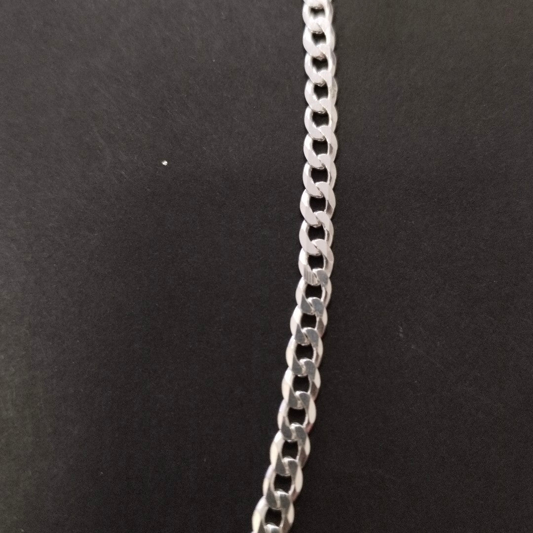 CADENA BARBADA PLATA .925 11.8G (NUEVO)