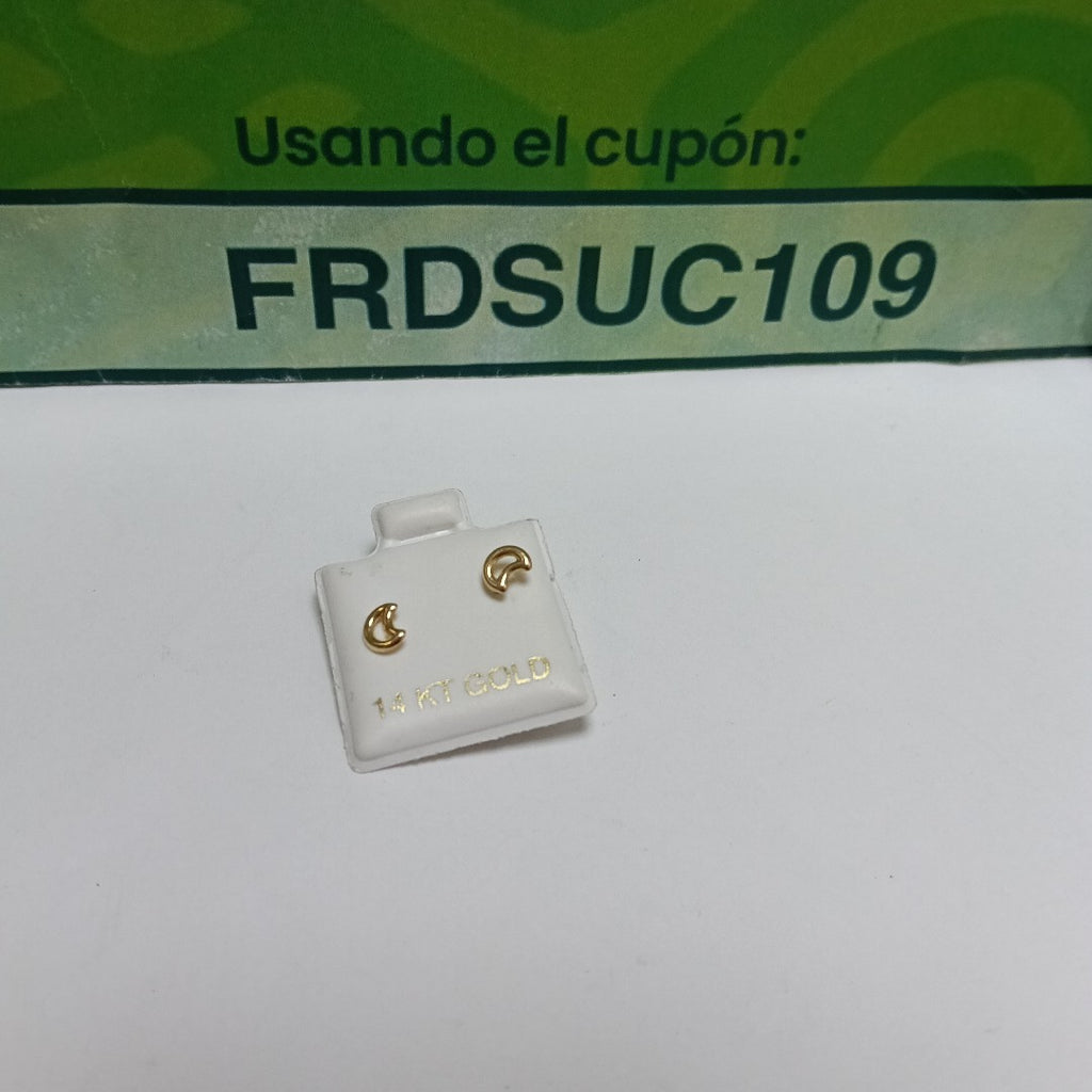 BROQUELES ORO 14K 1 (NUEVO)