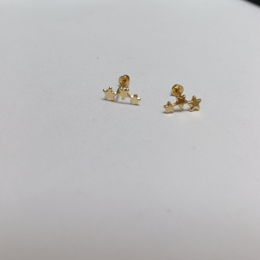 BROQUELES ORO 14K 1 (NUEVO)