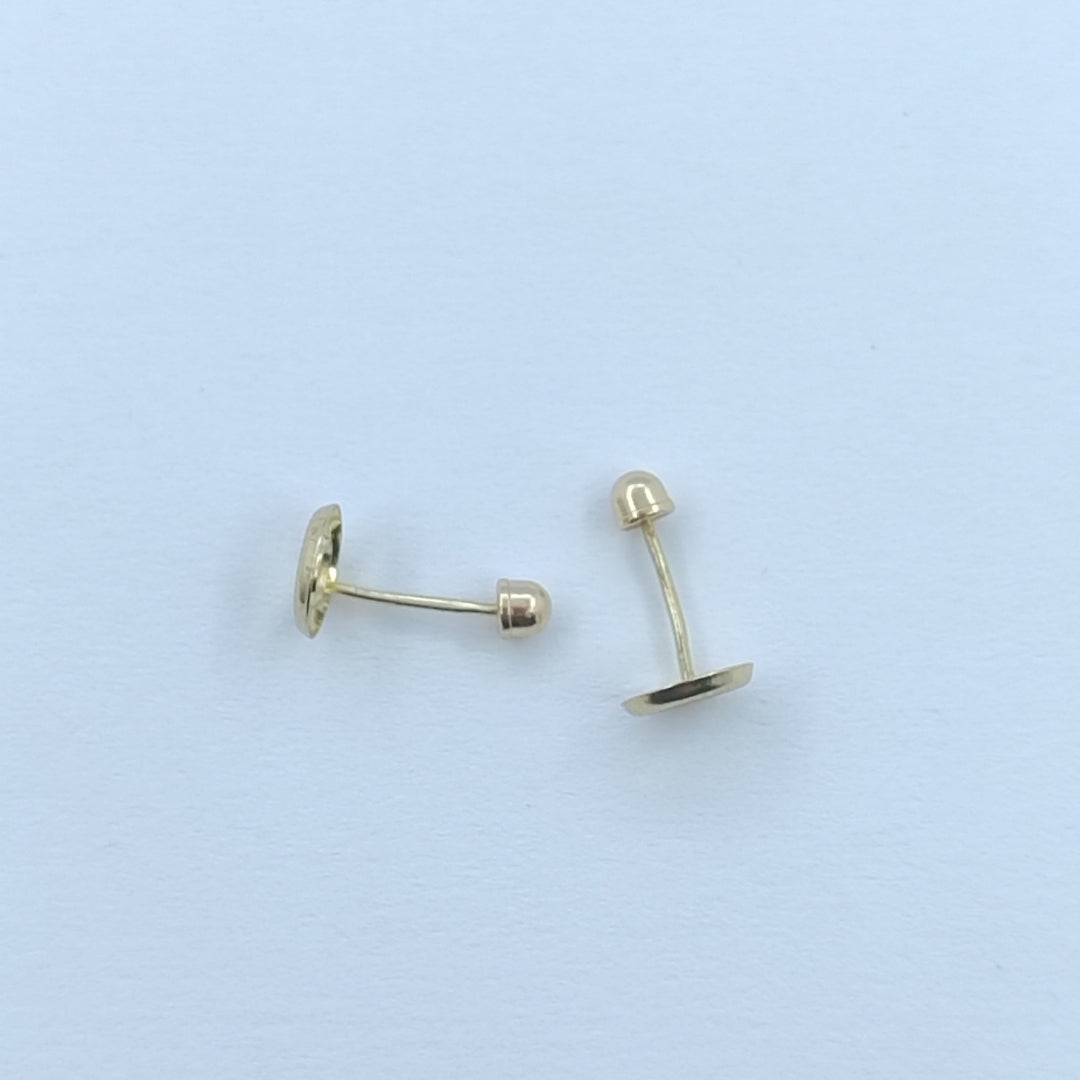 BROQUELES ORO 14K 1 (NUEVO)