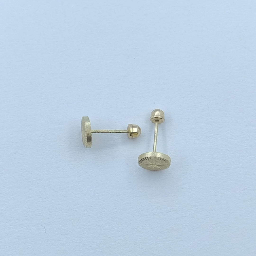 BROQUELES ORO 10K 1 (NUEVO)