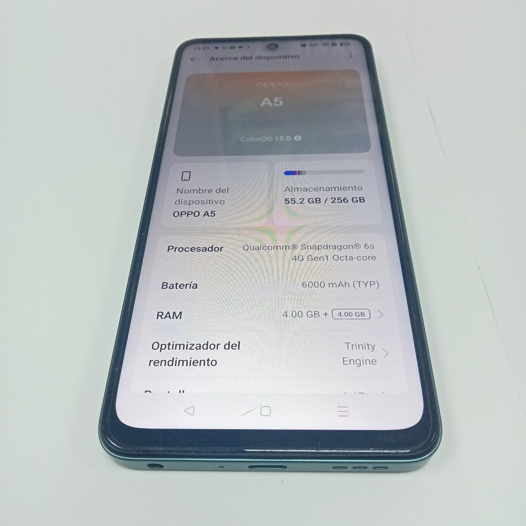 CELULAR OPPO  A5 CPH2727 (2025) 256 GB 4 GB RAM (SEMINUEVO)