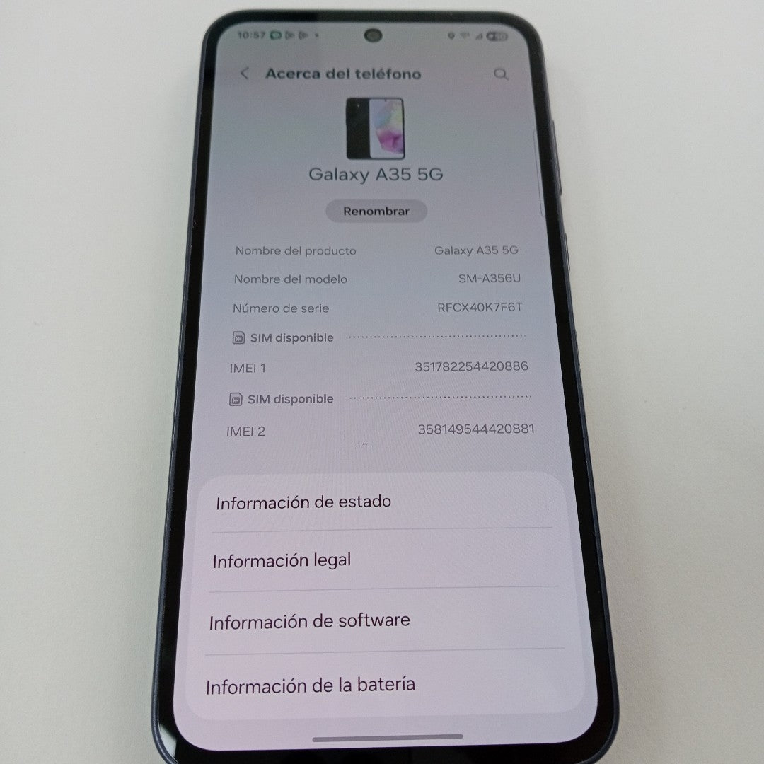 CELULAR SAMSUNG GALAXY A35 5G SM-A356U (2024) 128 GB 6 GB RAM (SEMINUEVO)