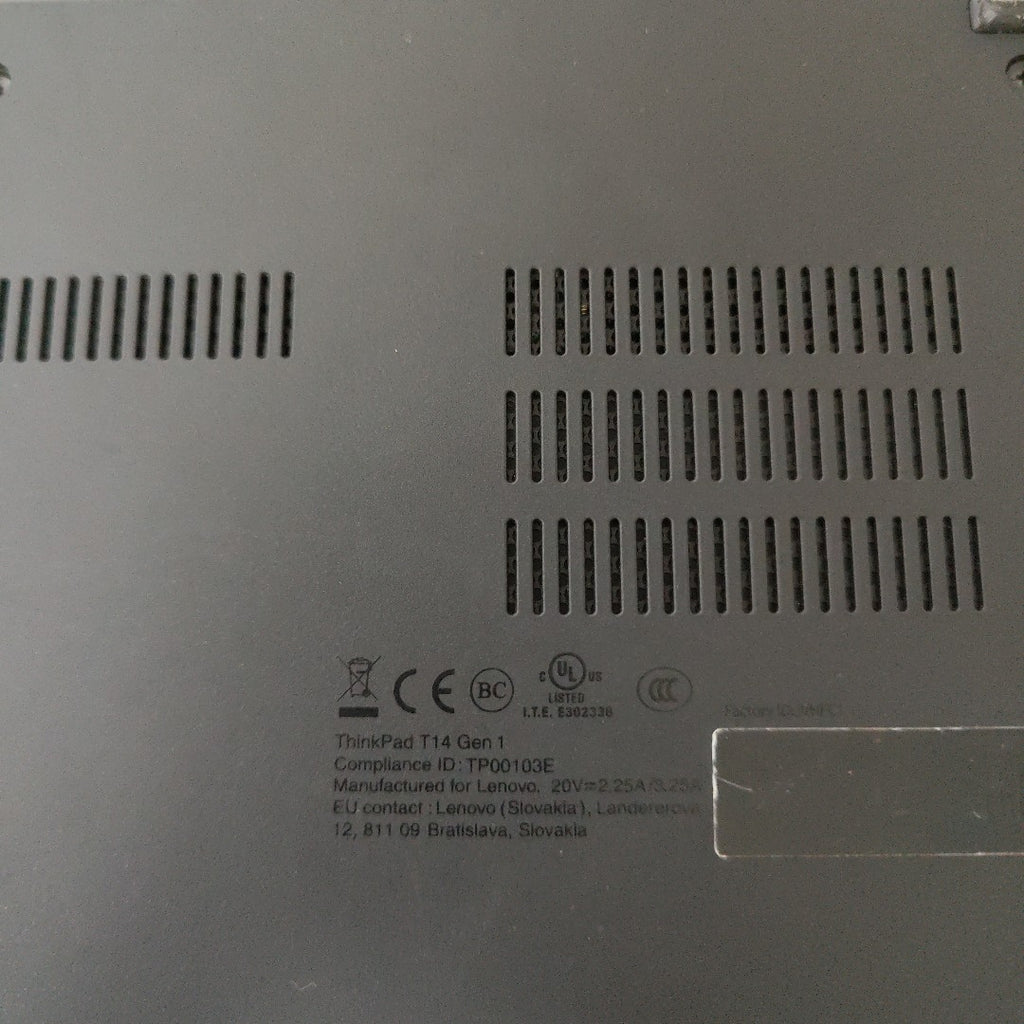 LAPTOP LENOVO THINKPAD T14 GEN 1 (2022) 512 GB SSD 8 GB RAM (SEMINUEVO)