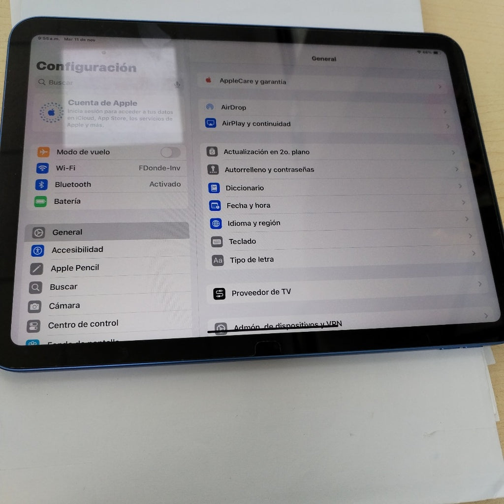 TABLETA APPLE IPAD 10 A2696 64 GB 4 GB RAM (SEMINUEVO)