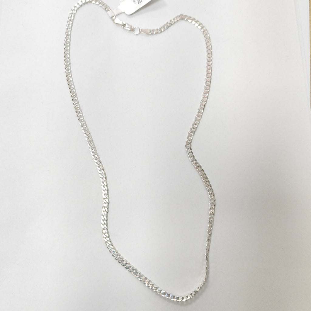 CADENA BARBADA PLATA .925 12.7G (NUEVO)