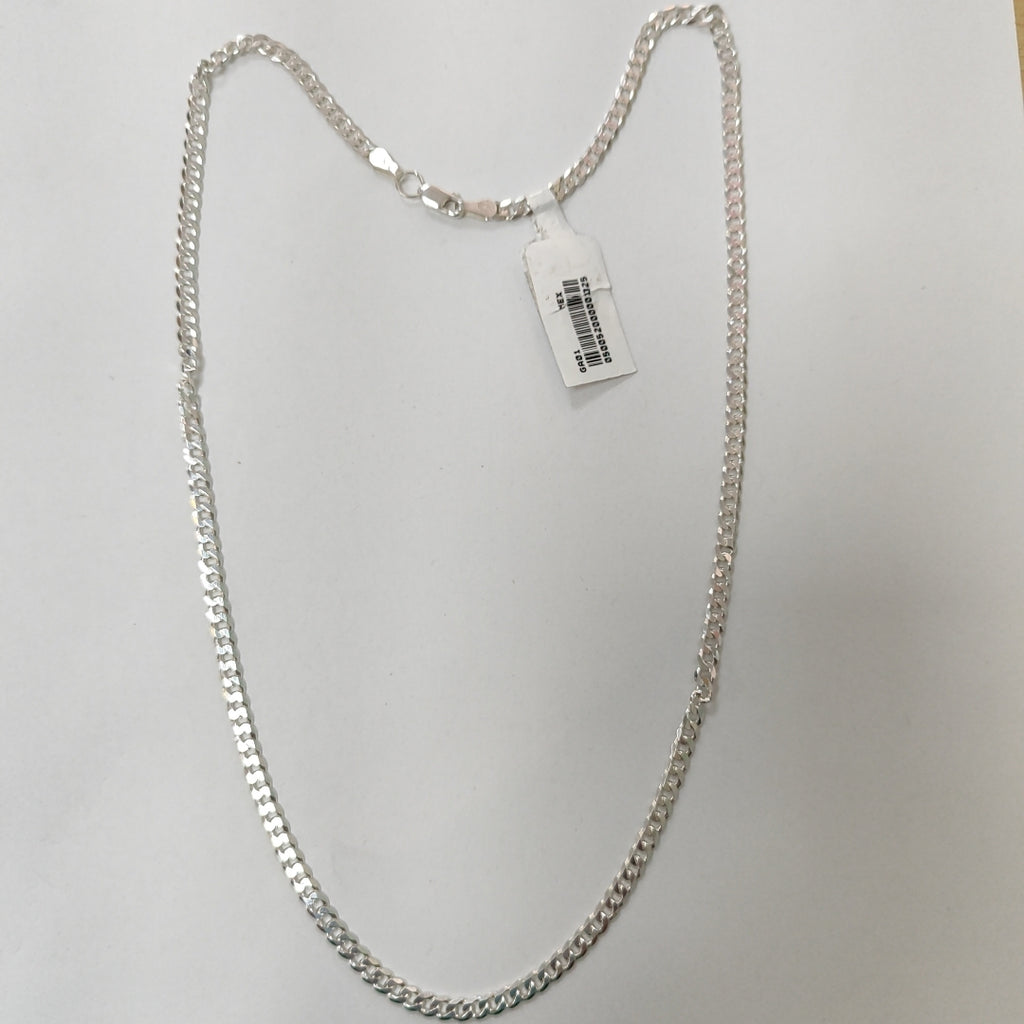 CADENA BARBADA PLATA .925 12.8G (NUEVO)