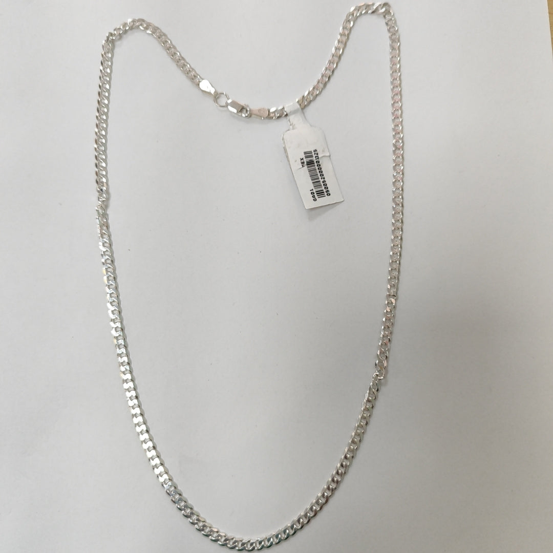 CADENA BARBADA PLATA .925 12.8G (NUEVO)