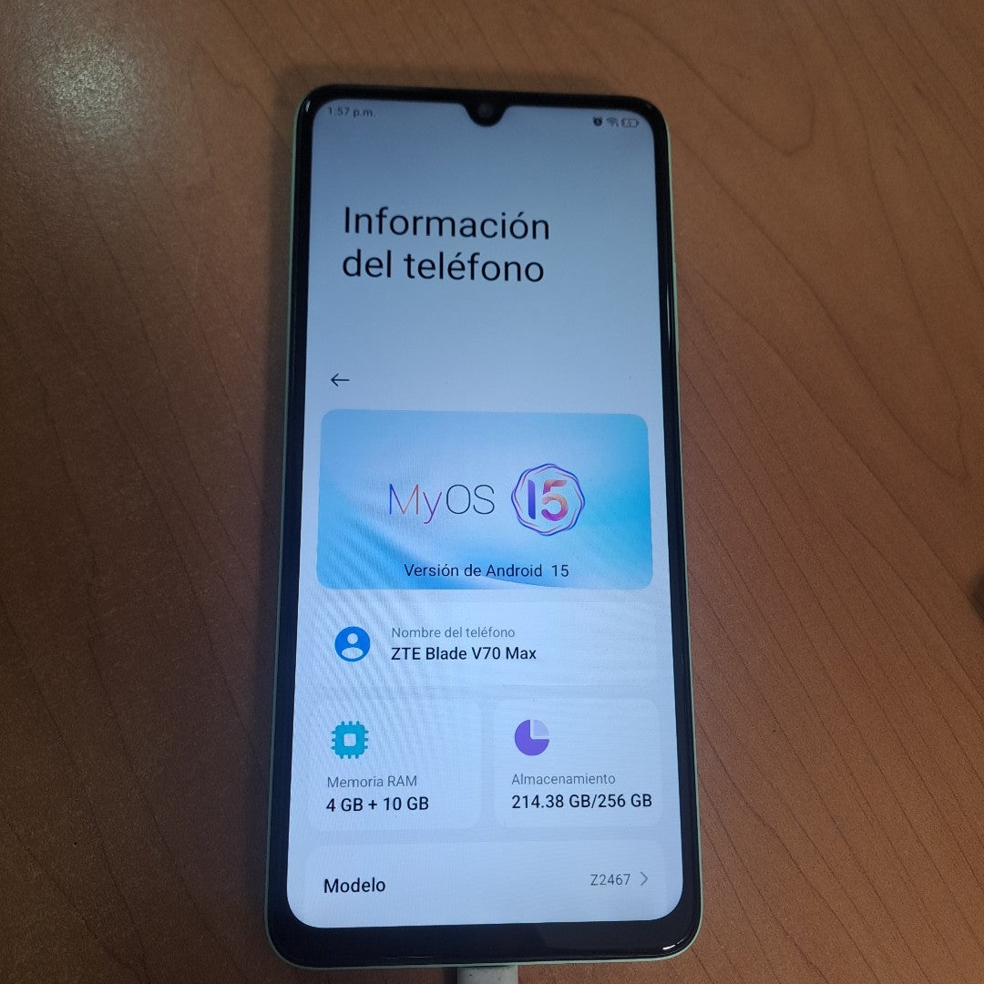 CELULAR ZTE BLADE V70 MAX Z2467 (2025) 256 GB 4 GB RAM (SEMINUEVO)