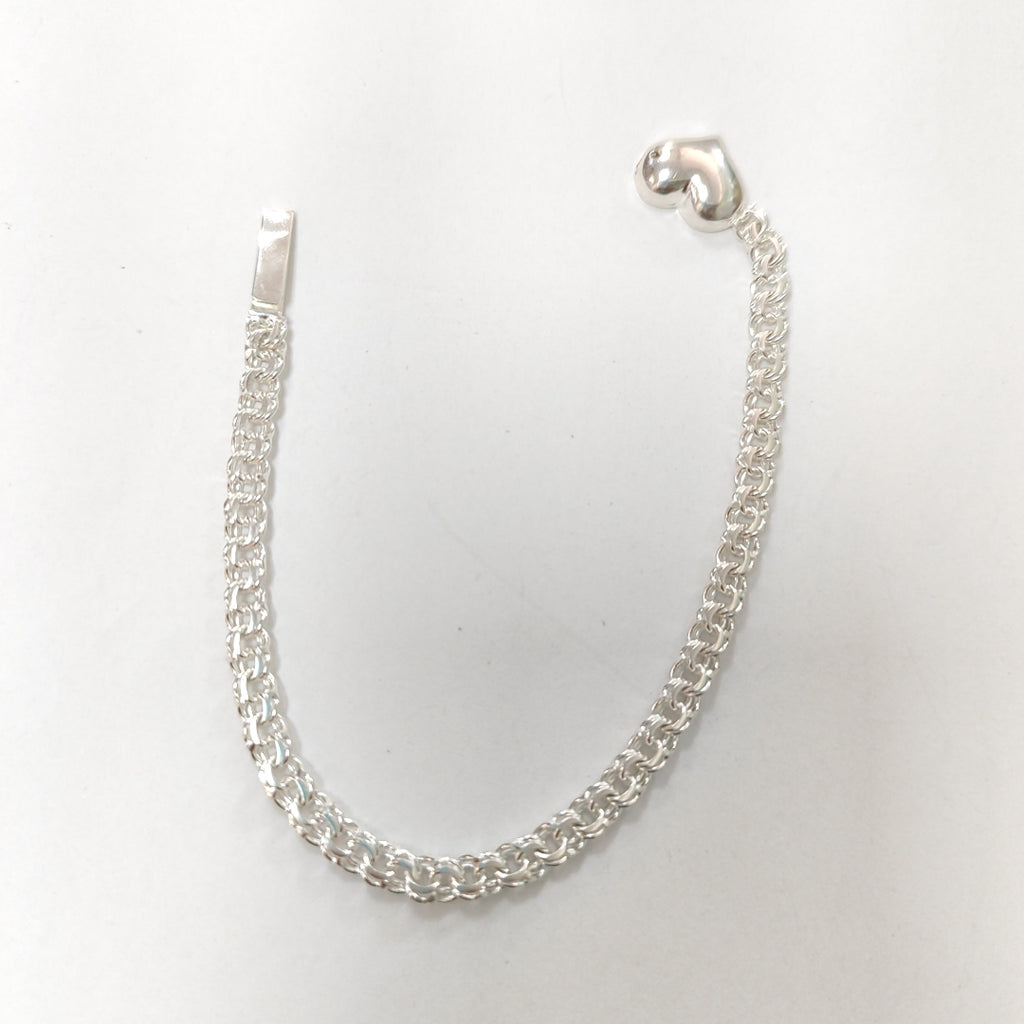 PULSERA TEJIDO CHINO PLATA .925 8.8G (NUEVO)