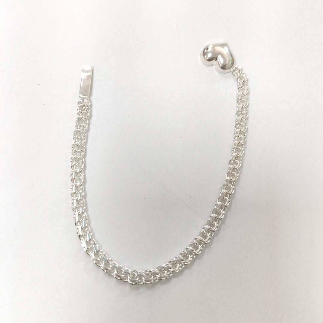 PULSERA TEJIDO CHINO PLATA .925 8.8G (NUEVO)