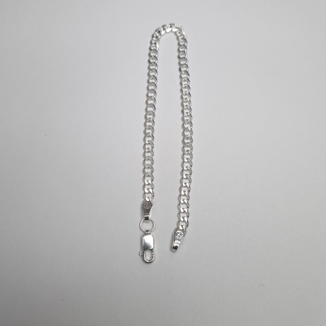 PULSERA BARBADA PLATA .925 4.6G (NUEVO)