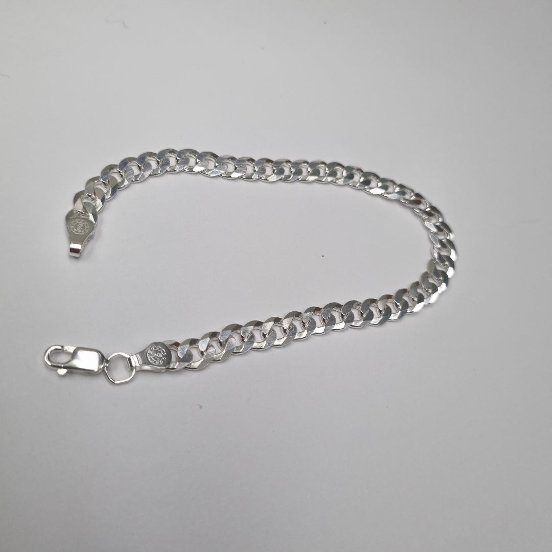 PULSERA BARBADA PLATA .925 10.5G (NUEVO)