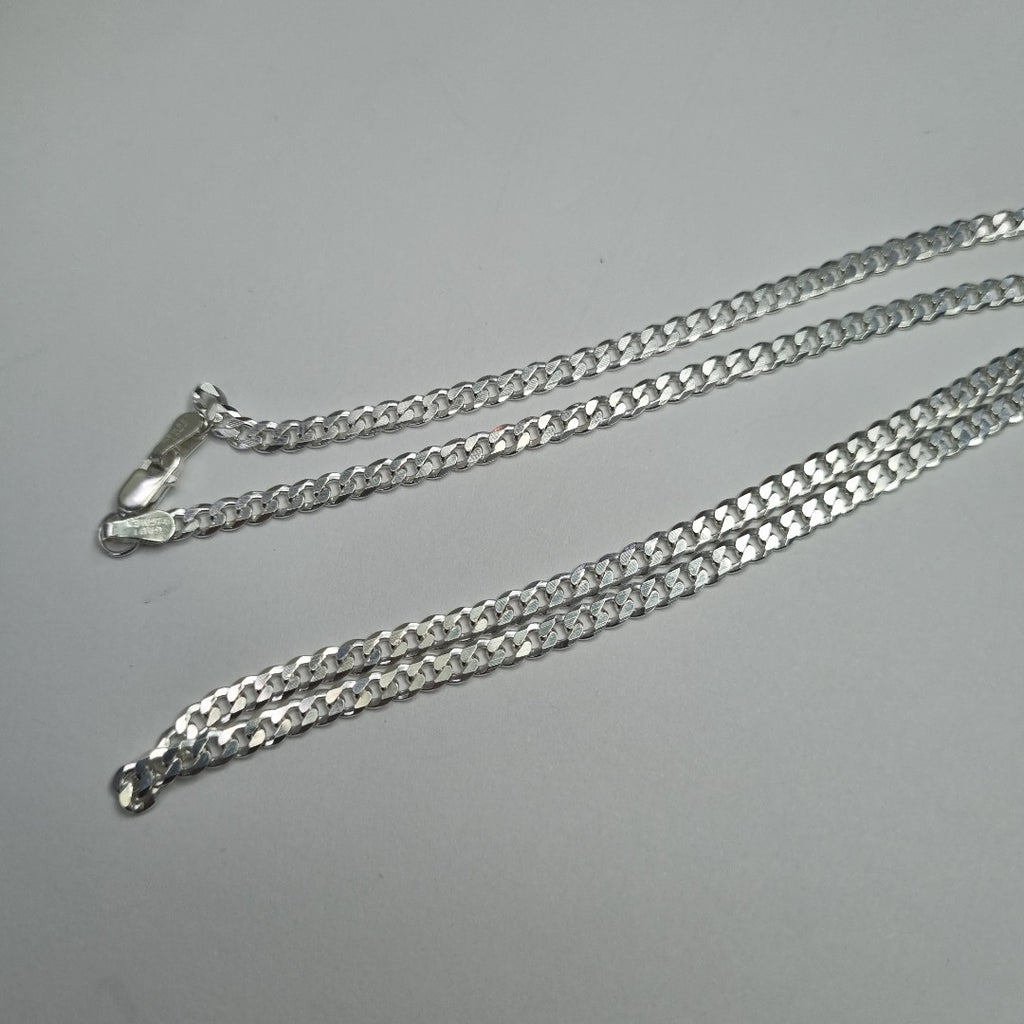 CADENA BARBADA PLATA .925 13.2G (NUEVO)