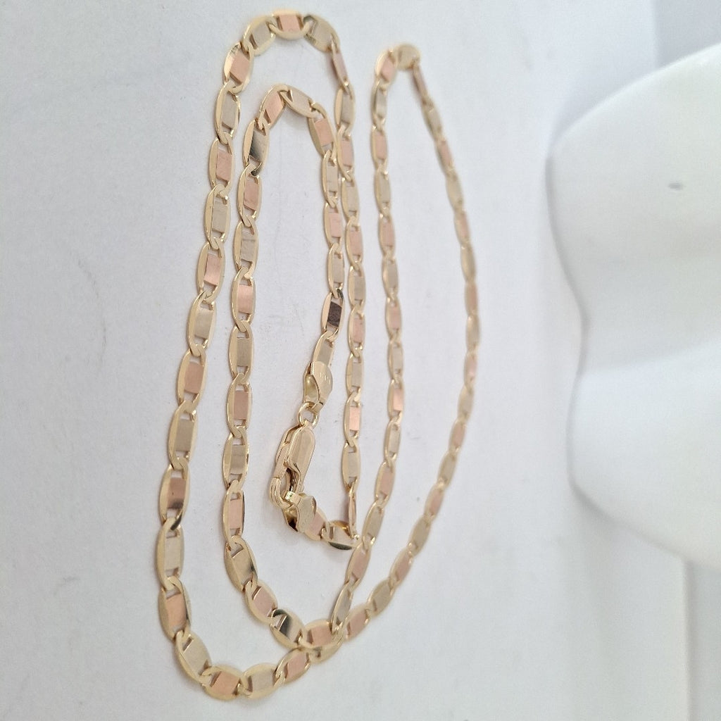 CADENAS VALENTINA/ESPEJO ORO 14K 9.8 (NUEVO)