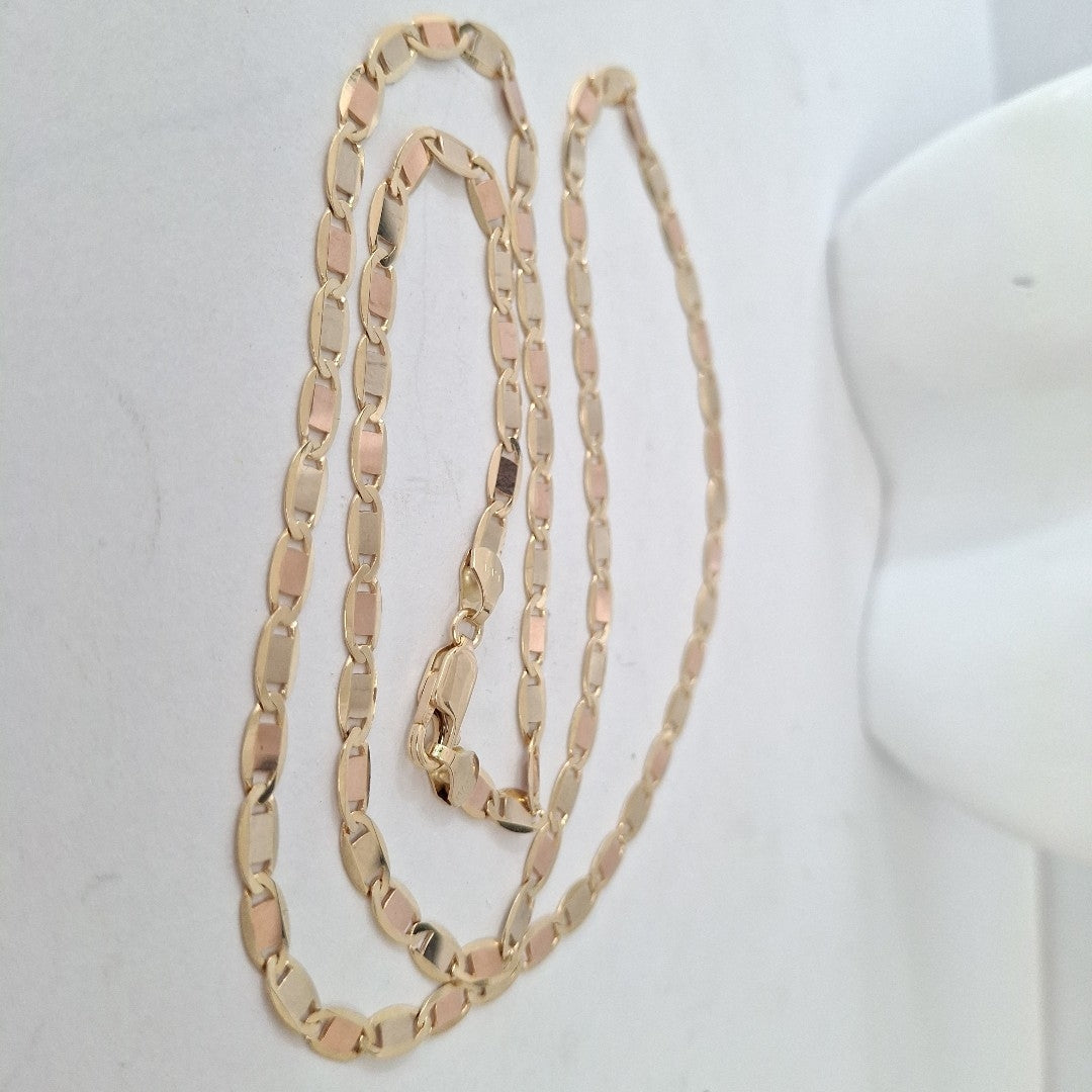 CADENAS VALENTINA/ESPEJO ORO 14K 9.8 (NUEVO)