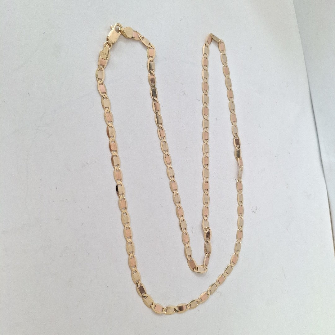 CADENAS VALENTINA/ESPEJO ORO 14K 10 (NUEVO)