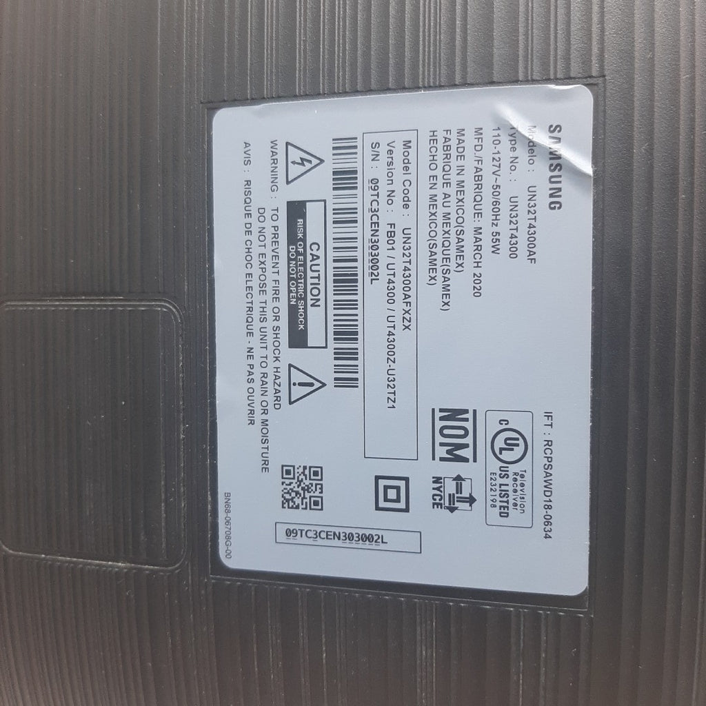PANTALLA SAMSUNG UN32T4300AF (2020) 32" LED HD (SEMINUEVO)