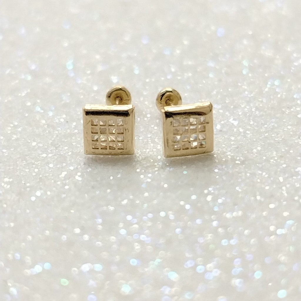 BROQUELES ORO 10K 1 (NUEVO)