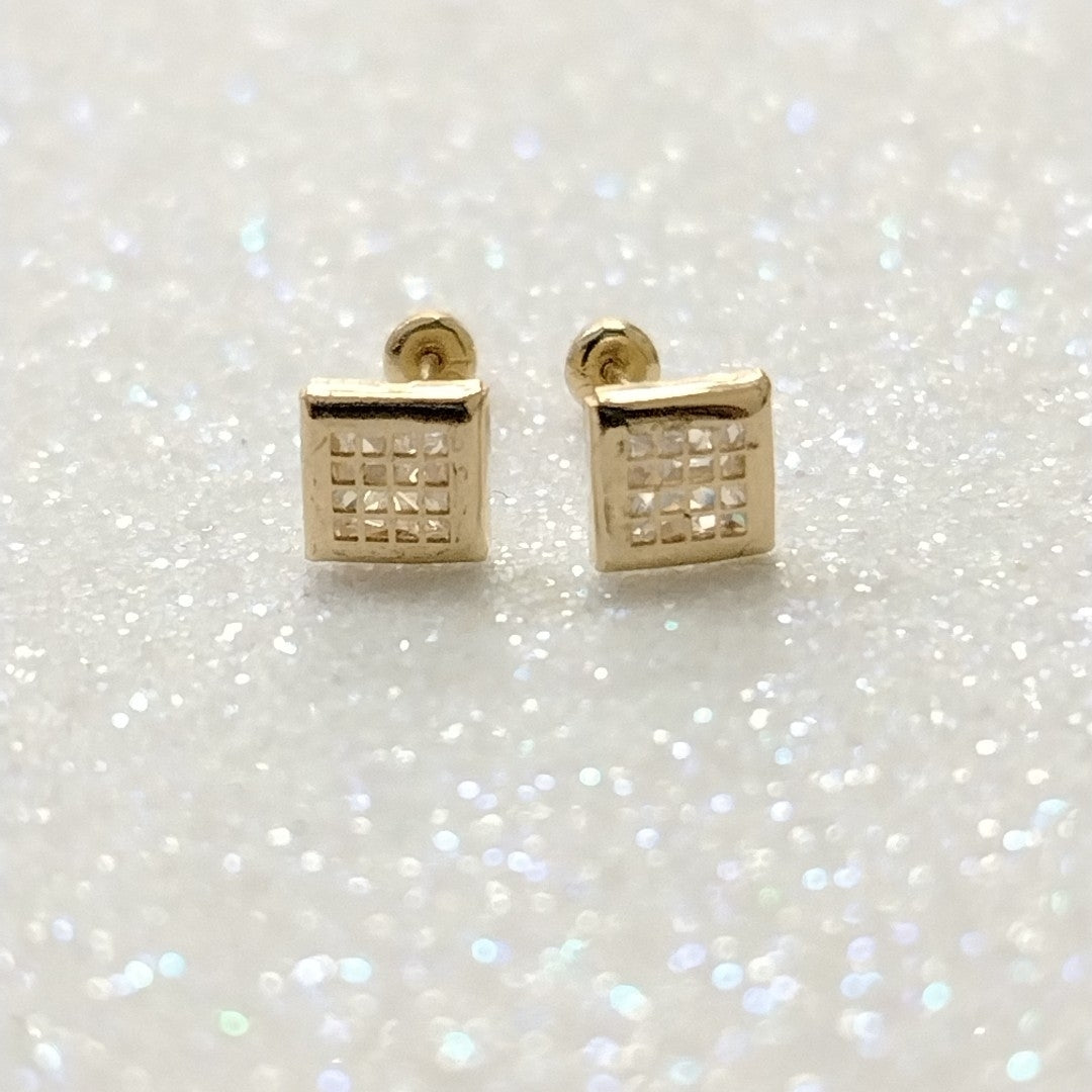 BROQUELES ORO 10K 1 (NUEVO)