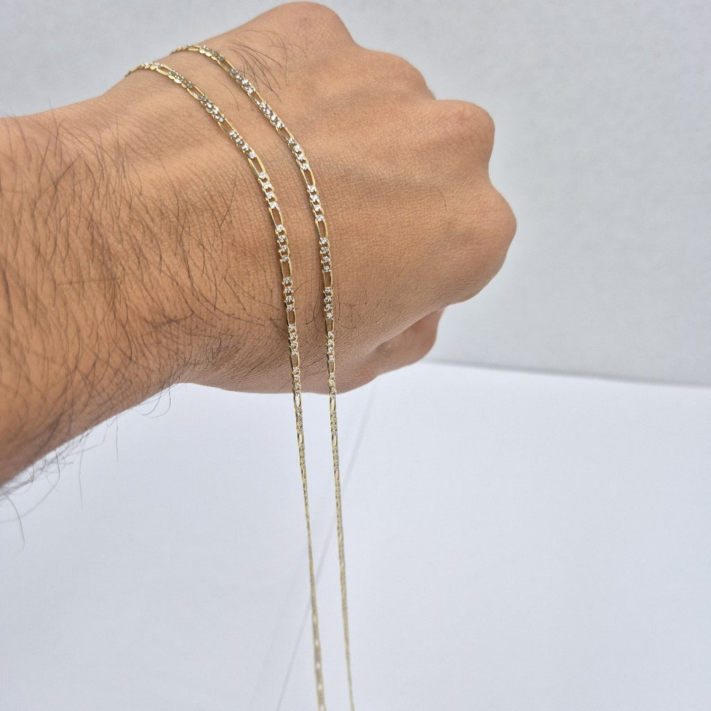 CADENAS CARTIER 3 1 DIAMANTADA ORO 14K 5 (NUEVO)