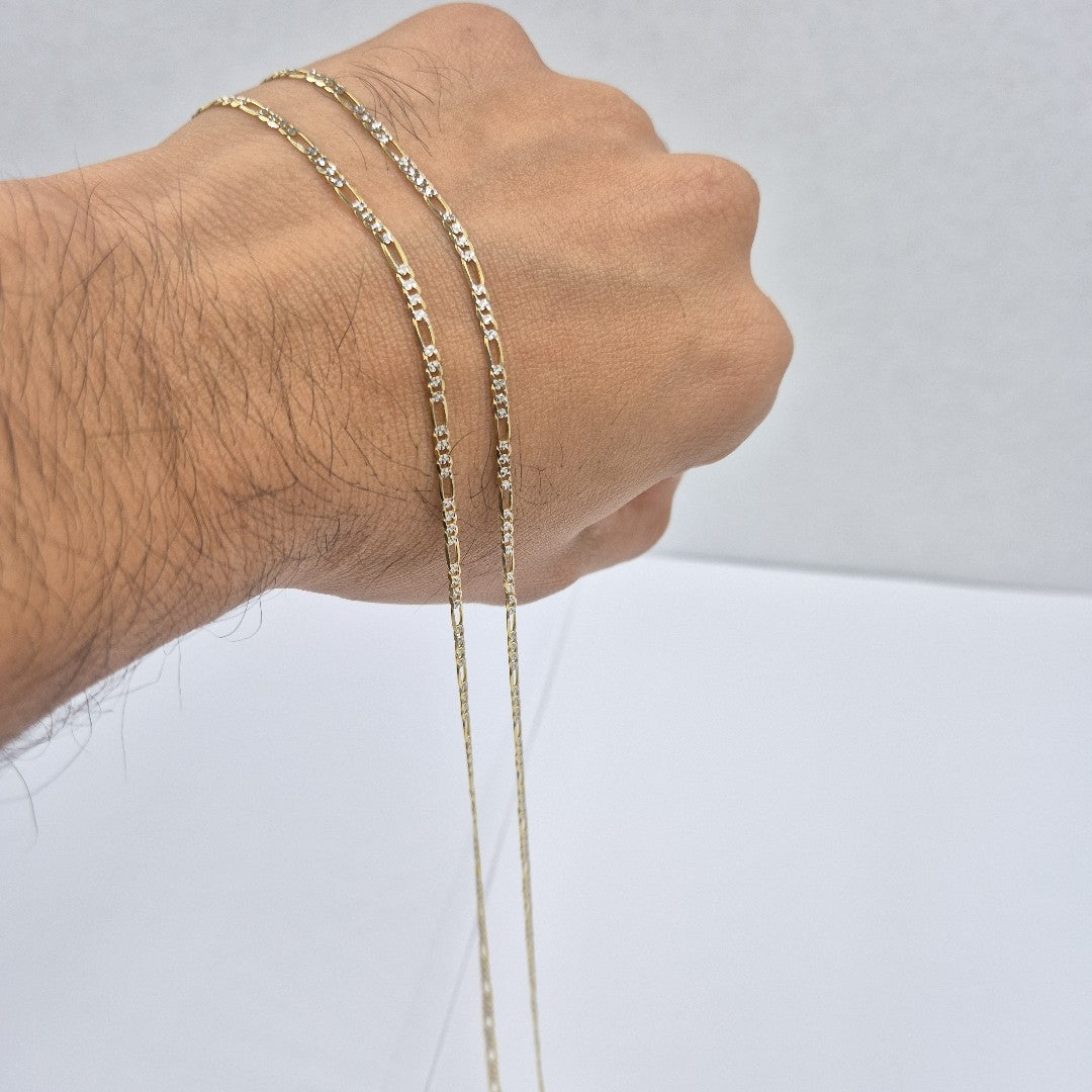 CADENAS CARTIER 3 1 DIAMANTADA ORO 14K 5 (NUEVO)