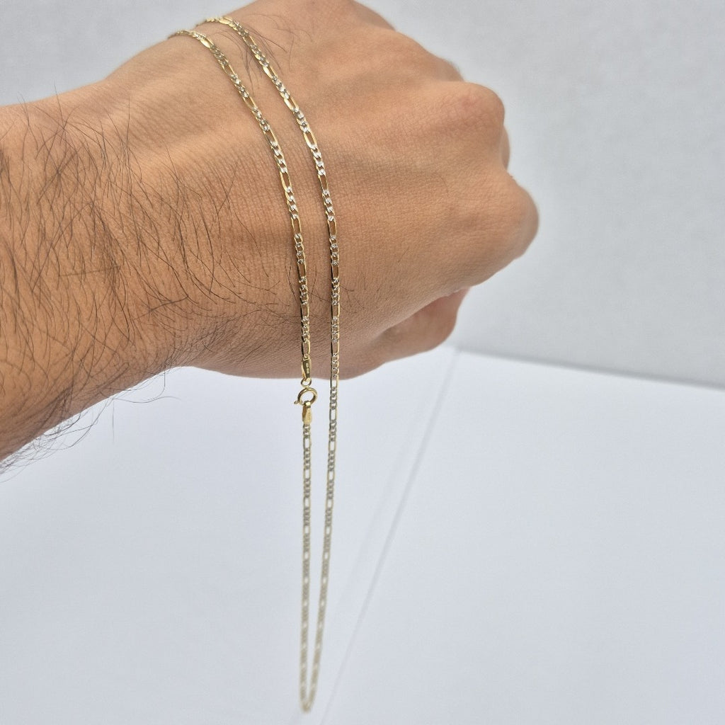 CADENAS CARTIER 3 1 DIAMANTADA ORO 14K 3.3 (NUEVO)