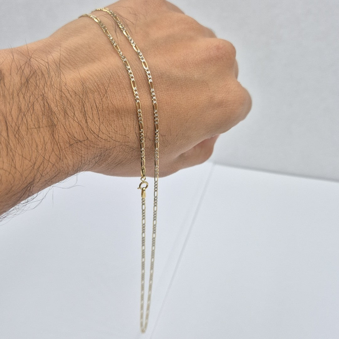 CADENAS CARTIER 3 1 DIAMANTADA ORO 14K 3.3 (NUEVO)