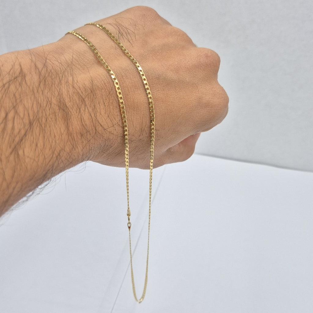 CADENAS BARBADA AMARILLA ORO 10K 3.6 (NUEVO)