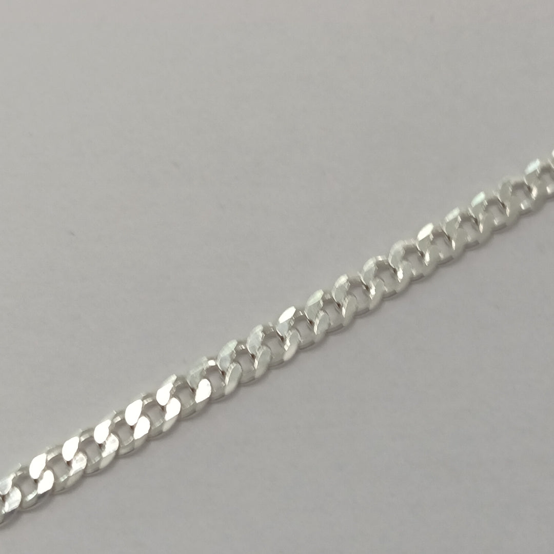 CADENA BARBADA PLATA .925 13.4G (NUEVO)