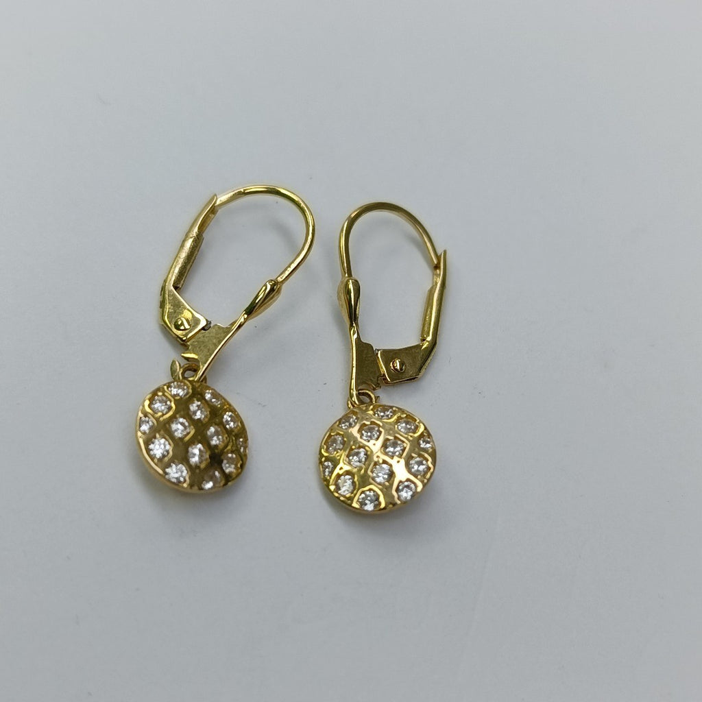 BROQUELES ORO 14K 2.4 (NUEVO)