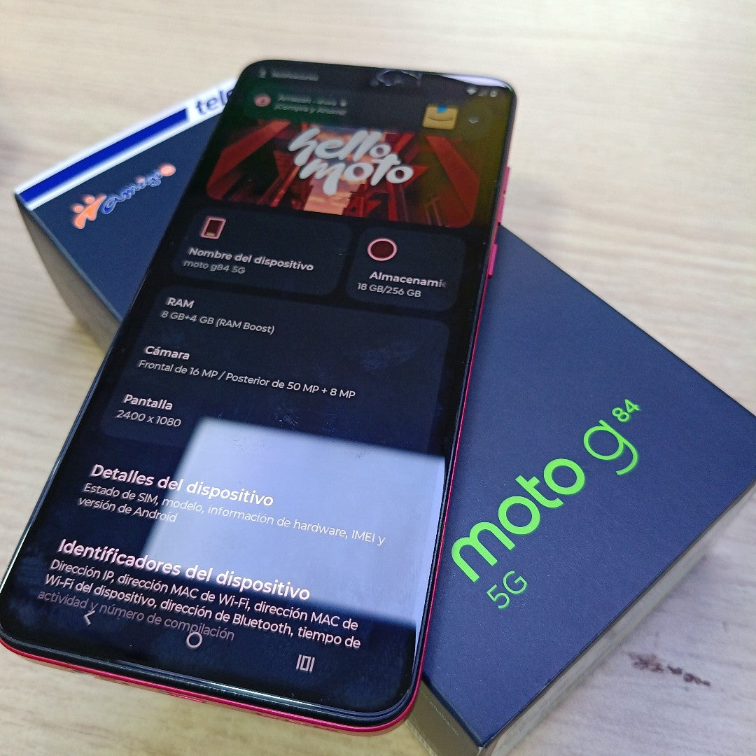 CELULAR MOTOROLA MOTO G84 XT2347-1 (2023) 256 GB 8 GB RAM (SEMINUEVO)