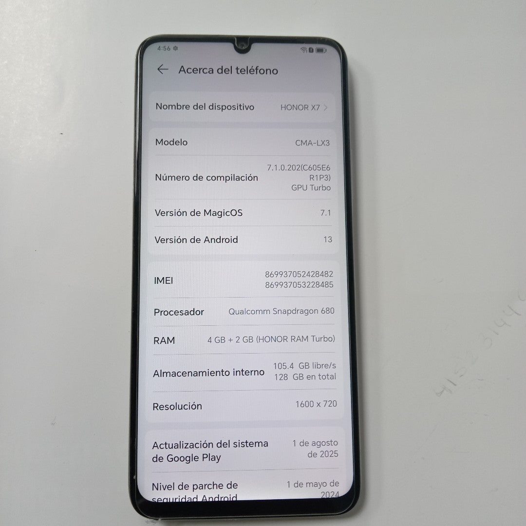 CELULAR HONOR X7 CMA-LX3 128 GB 4 GB RAM (SEMINUEVO)