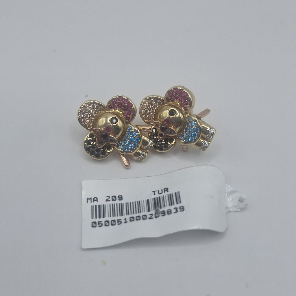 BROQUELES ORO 10K 3.6 (NUEVO)