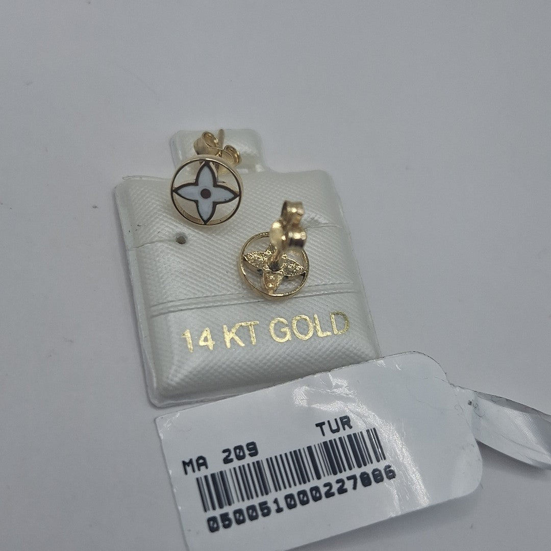 BROQUELES ORO 14K 1 (NUEVO)