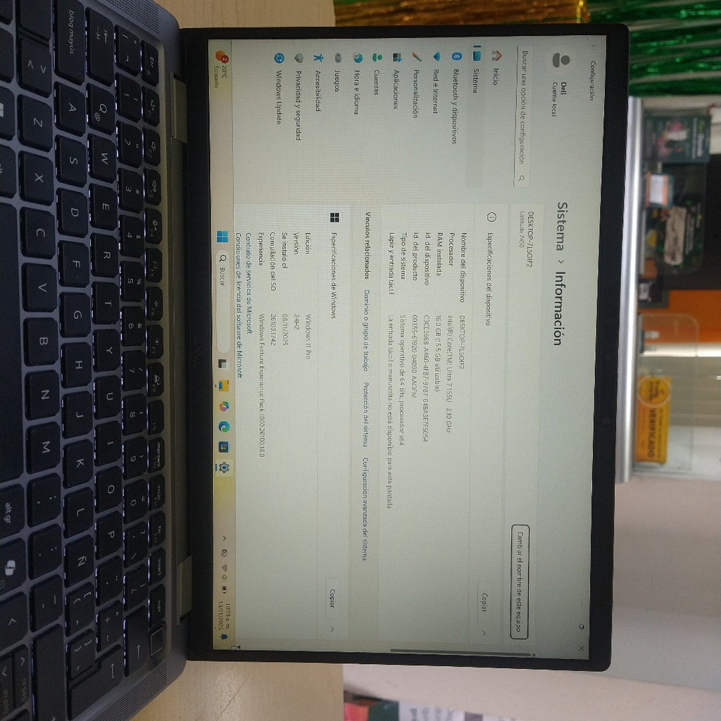 LAPTOP DELL LATITUDE 7450 (2024) 512 GB SSD 16 GB RAM (SEMINUEVO)