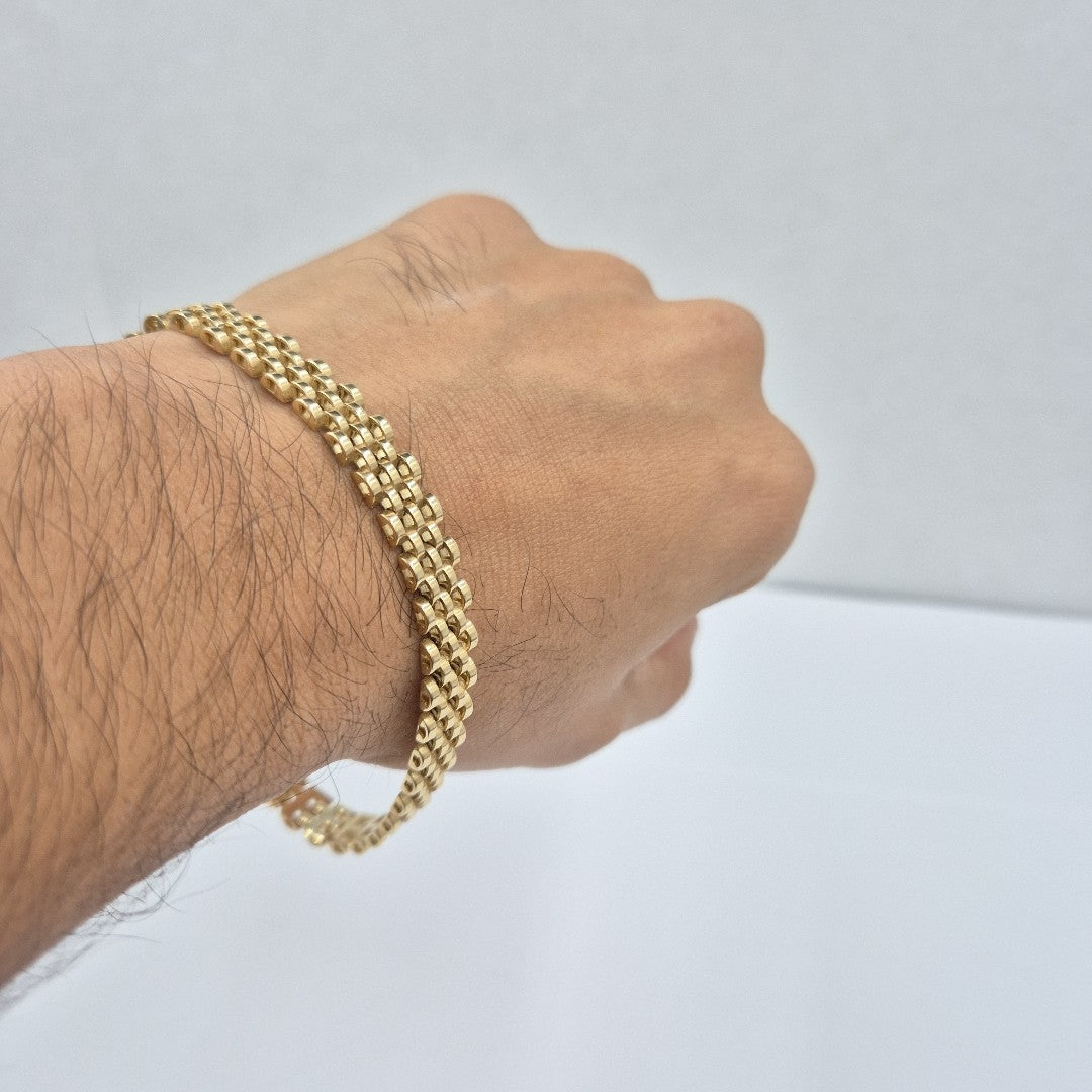PULSERAS CABALLERO ORO 14K 18.7 (NUEVO)