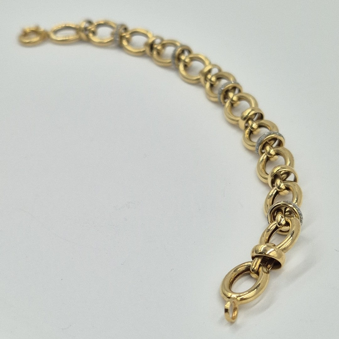 PULSERAS CABALLERO ORO 14K 9.5 (NUEVO)