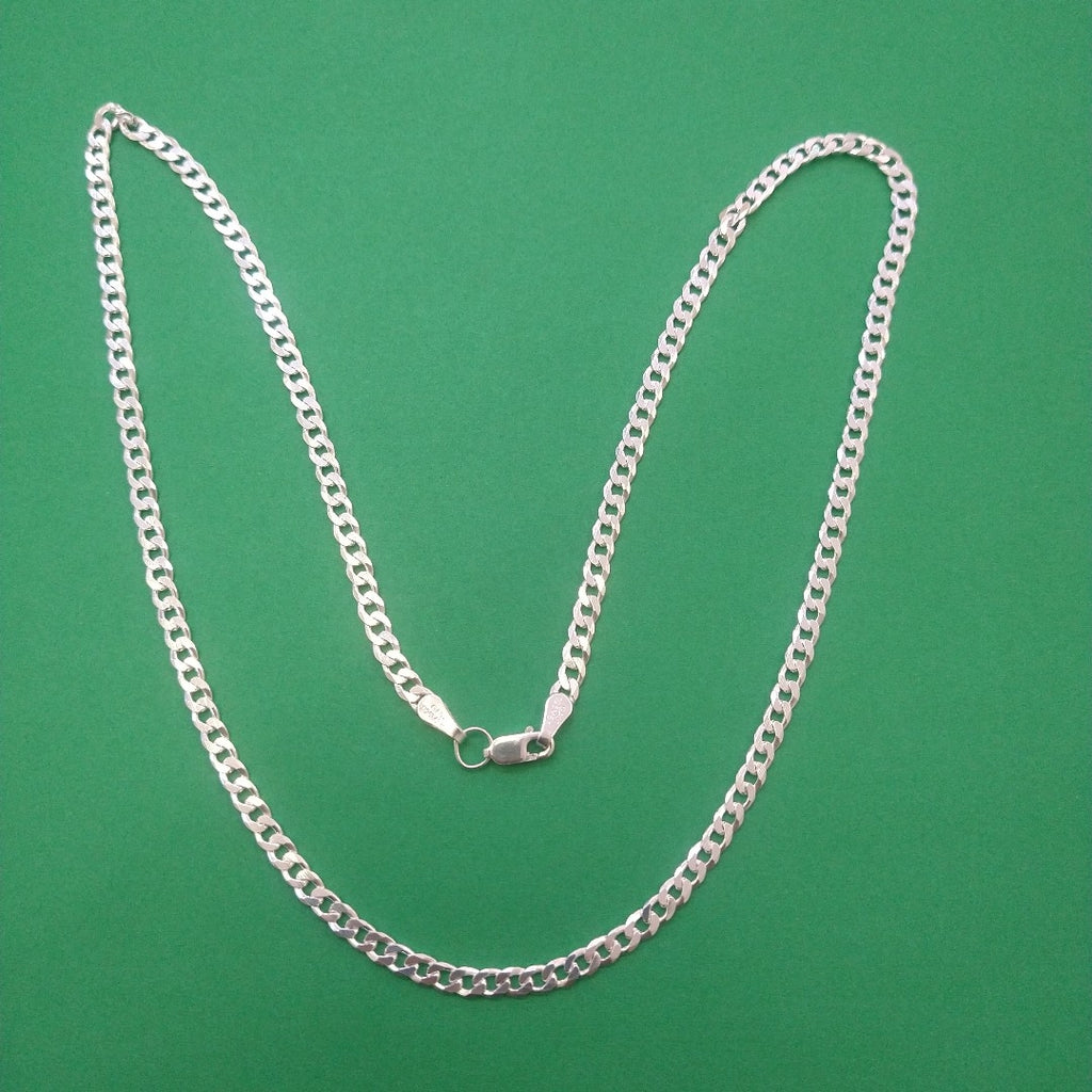 CADENA BARBADA PLATA .925 12.6G (NUEVO)