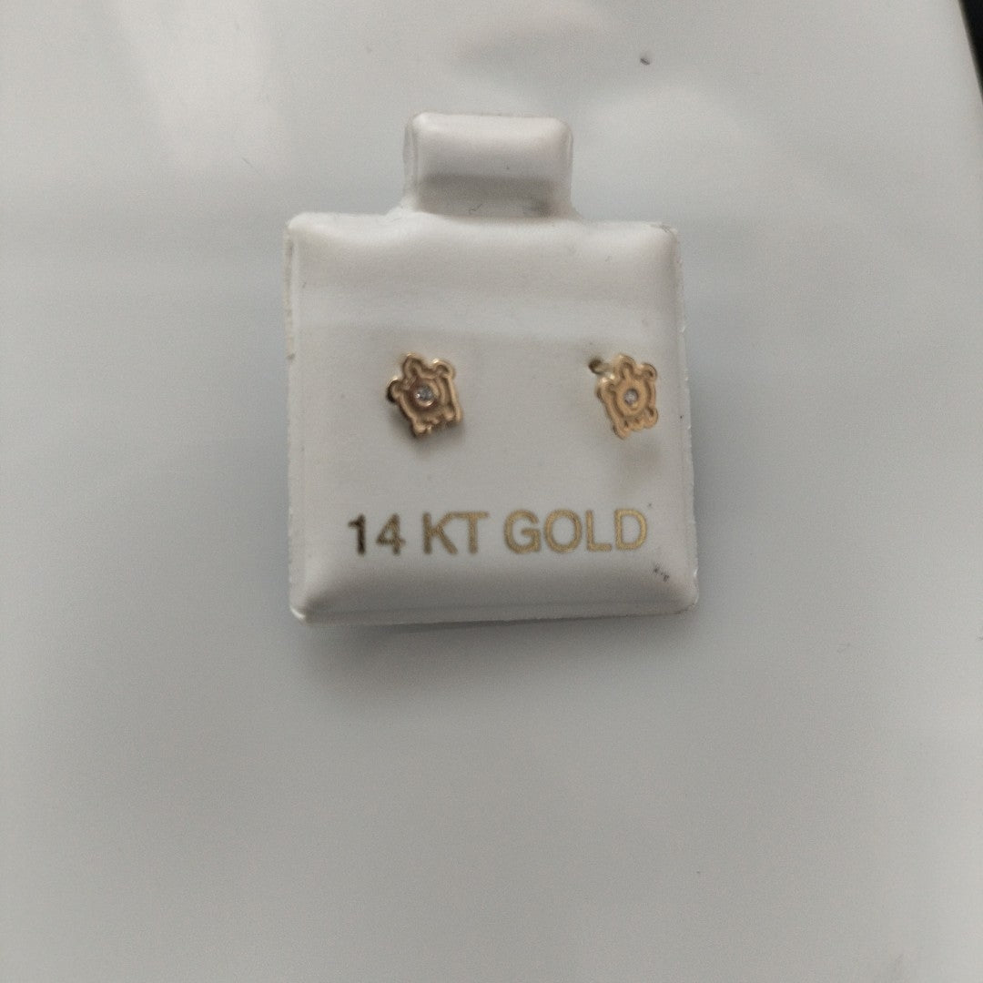 BROQUELES ORO 14K 1 (NUEVO)