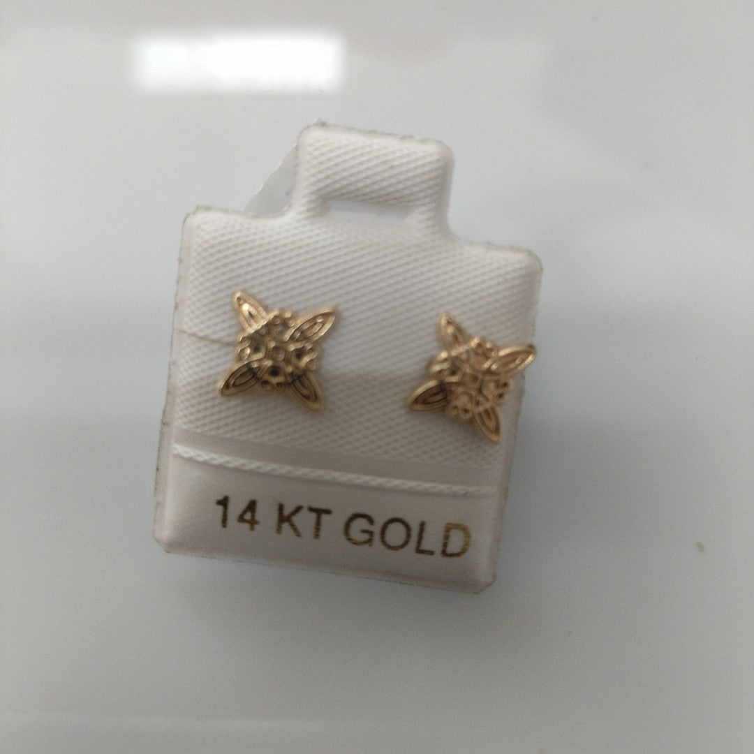 BROQUELES ORO 14K 1 (NUEVO)